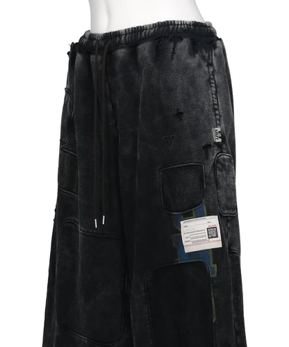 BLEACHED REPAIR SWEAT PANTS