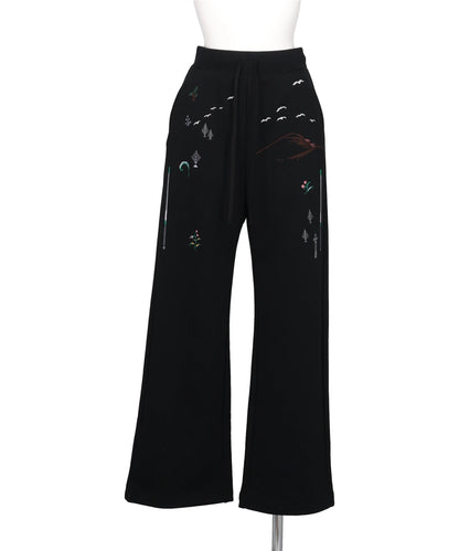 LANDSCAPE EMBROIDERY SWEAT TROUSERS