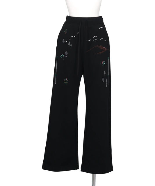 LANDSCAPE EMBROIDERY SWEAT TROUSERS