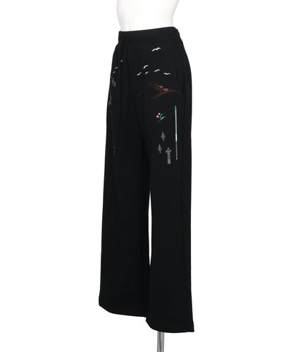 LANDSCAPE EMBROIDERY SWEAT TROUSERS
