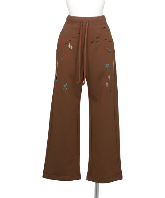 LANDSCAPE EMBROIDERY SWEAT TROUSERS