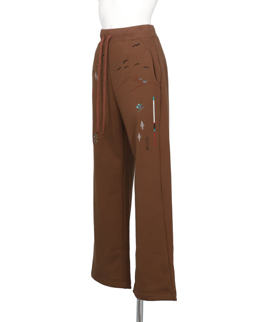 LANDSCAPE EMBROIDERY SWEAT TROUSERS
