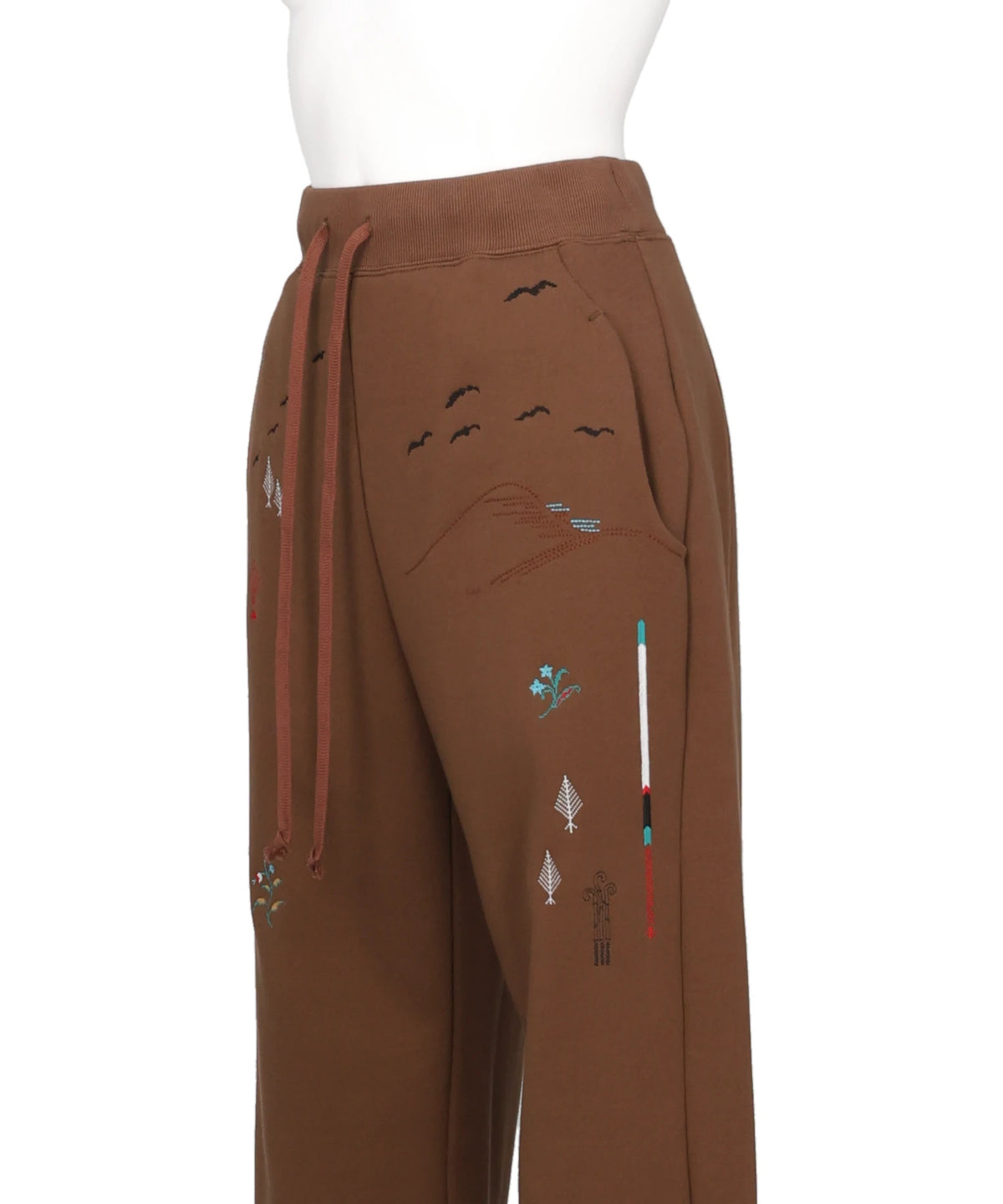 LANDSCAPE EMBROIDERY SWEAT TROUSERS
