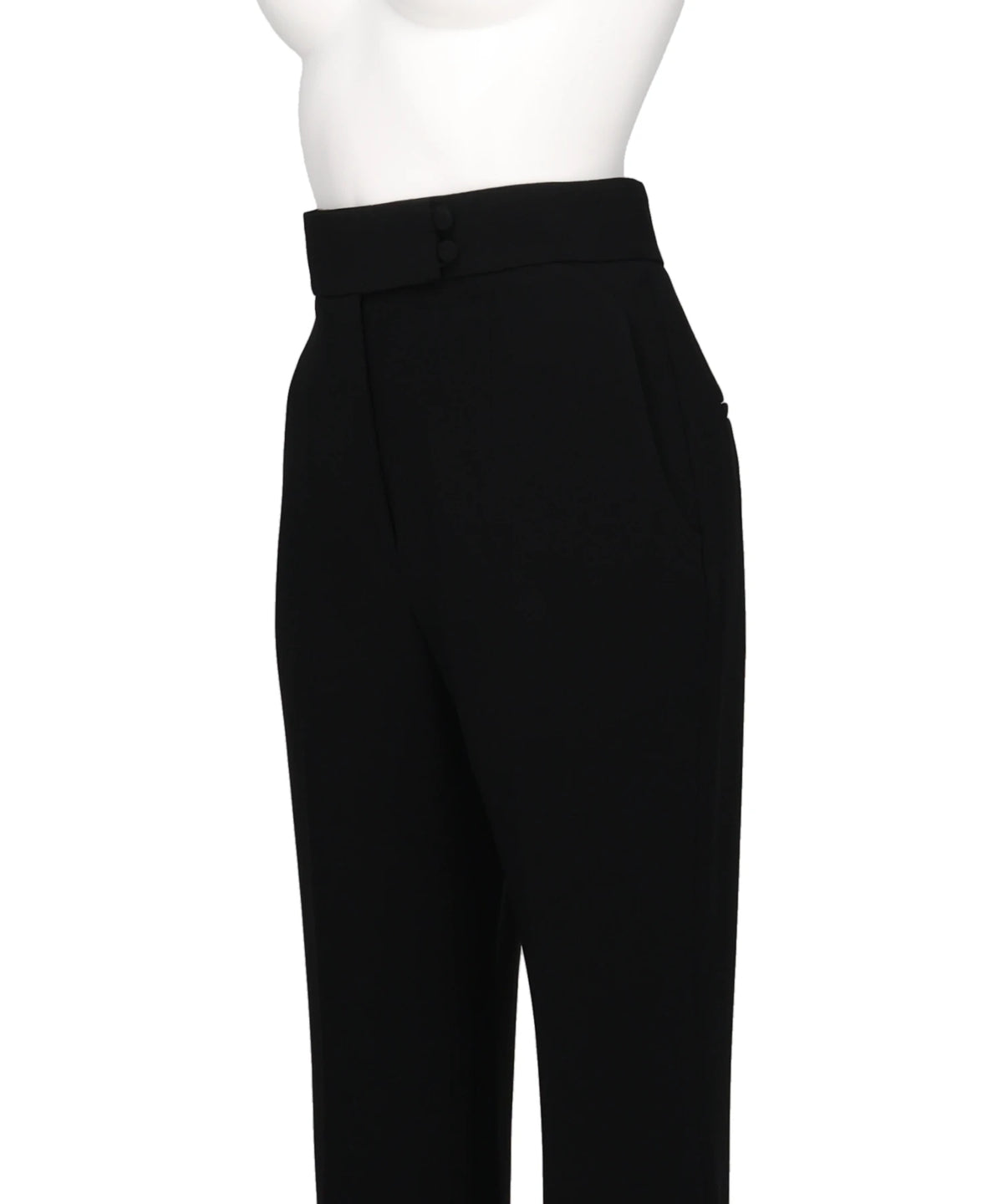 TRIACETATE HIGH-WAISTED CENTER-CREASE SUIT TROUSERS