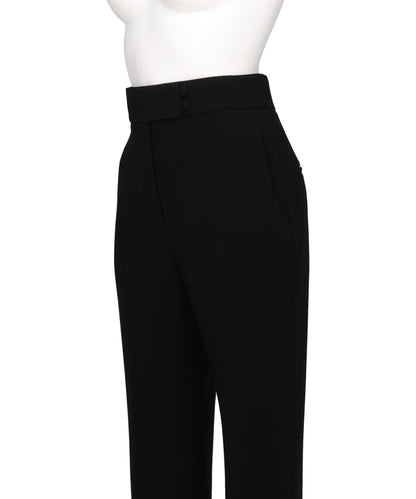 TRIACETATE HIGH-WAISTED CENTER-CREASE SUIT TROUSERS