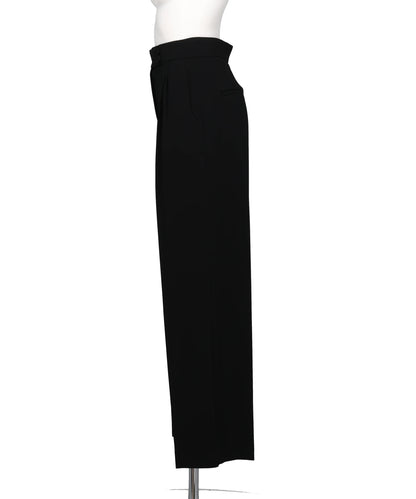 TRIACETATE HIGH-WAISTED TUCKED TROUSERS