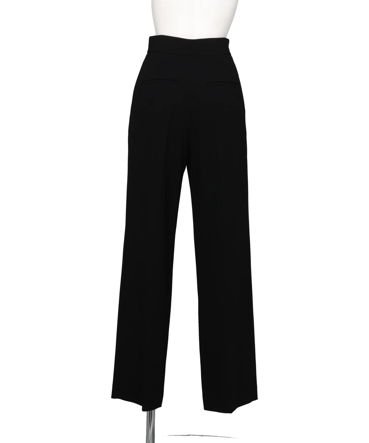 TRIACETATE HIGH-WAISTED TUCKED TROUSERS