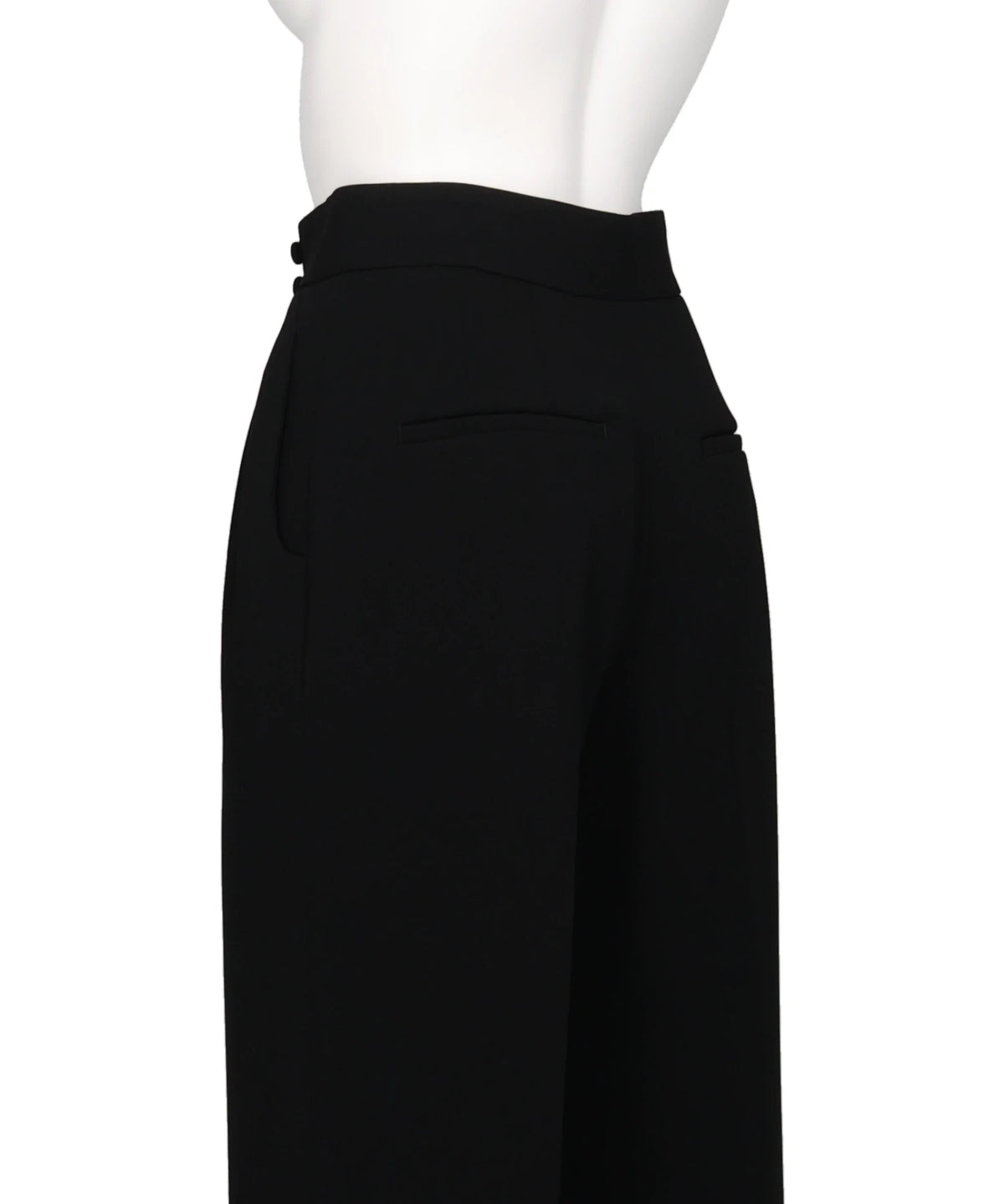 TRIACETATE HIGH-WAISTED TUCKED TROUSERS