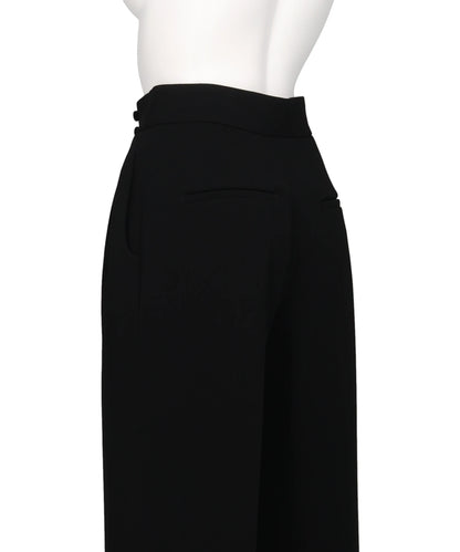 TRIACETATE HIGH-WAISTED TUCKED TROUSERS