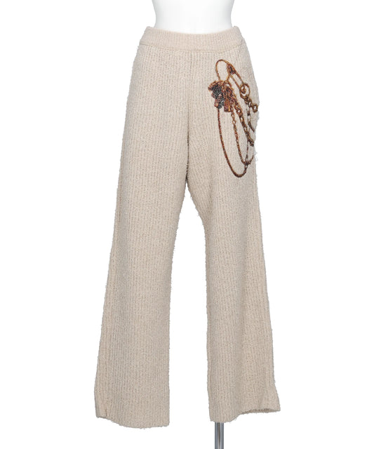 doublet（ダブレット）TROMPE L'OEIL EMBROIDERY KNIT PANTS
