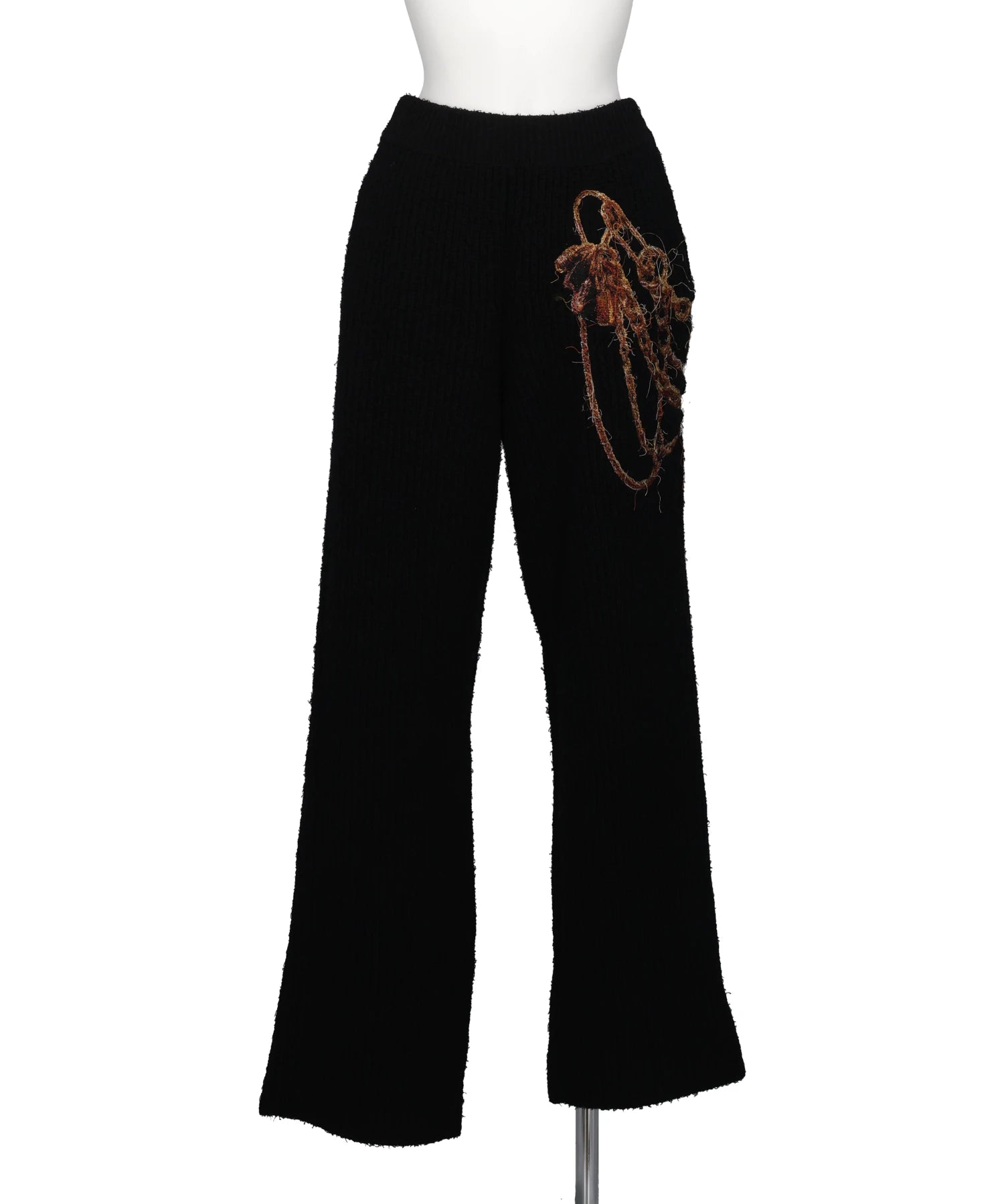 doublet（ダブレット）TROMPE L'OEIL EMBROIDERY KNIT PANTS
