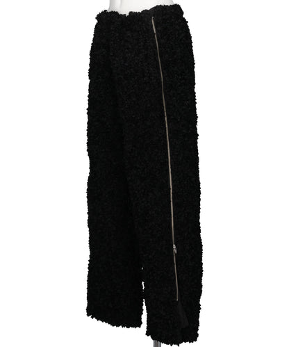 SIDE-ZIP FLOWER PANTS