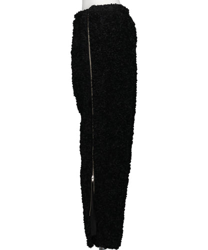 SIDE-ZIP FLOWER PANTS