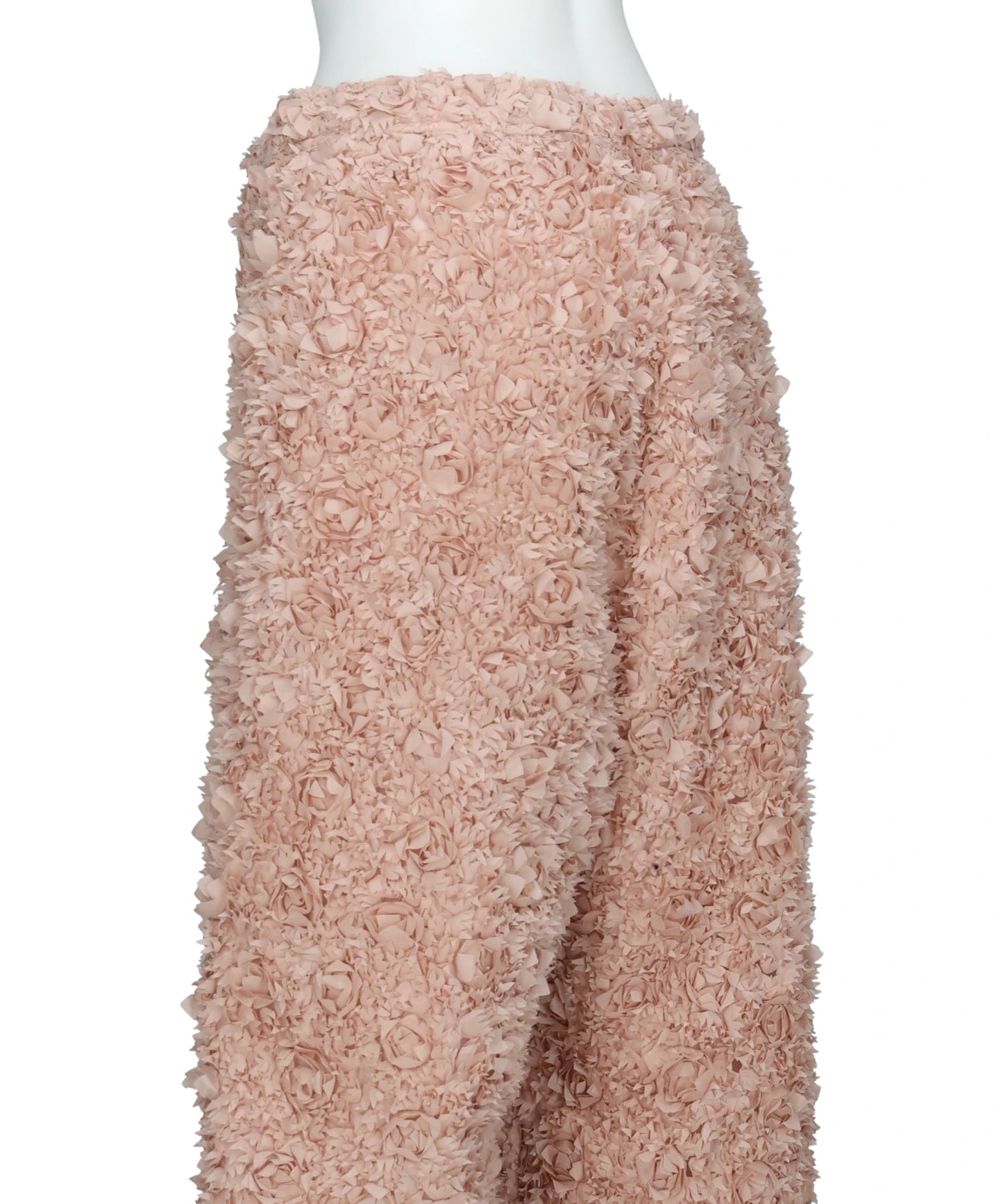 SIDE-ZIP FLOWER PANTS