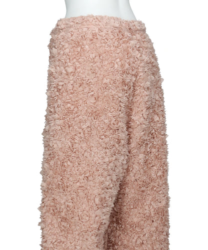 SIDE-ZIP FLOWER PANTS