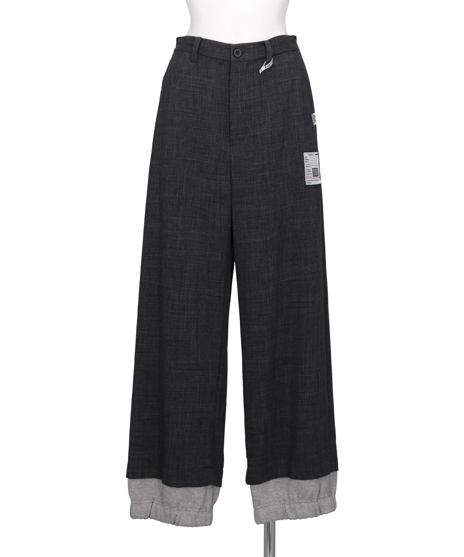 Maison MIHARA YASUHIRO(メゾンミハラヤスヒロ) LAYERED HEM HOUNDSTOOTH PANTS