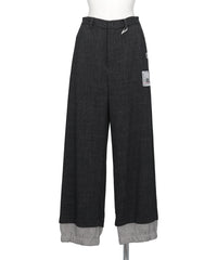 Maison MIHARA YASUHIRO(メゾンミハラヤスヒロ) LAYERED HEM HOUNDSTOOTH PANTS