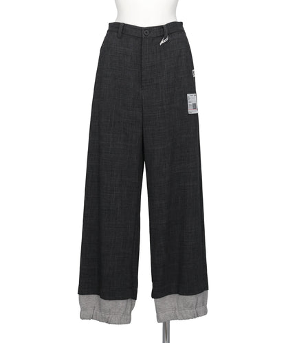 Maison MIHARA YASUHIRO(メゾンミハラヤスヒロ) LAYERED HEM HOUNDSTOOTH PANTS