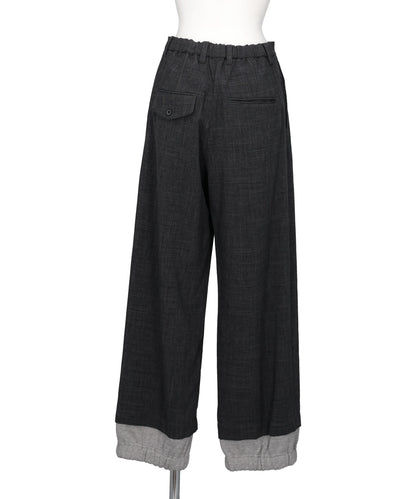 LAYERED HEM HOUNDSTOOTH PANTS