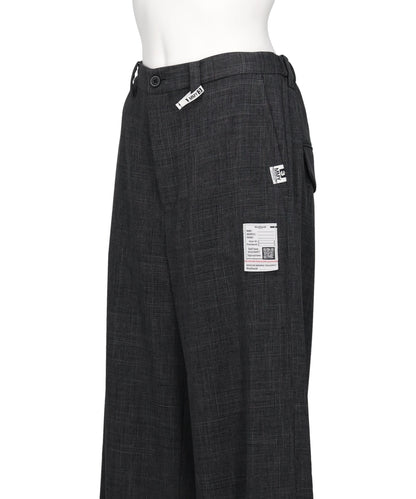 LAYERED HEM HOUNDSTOOTH PANTS