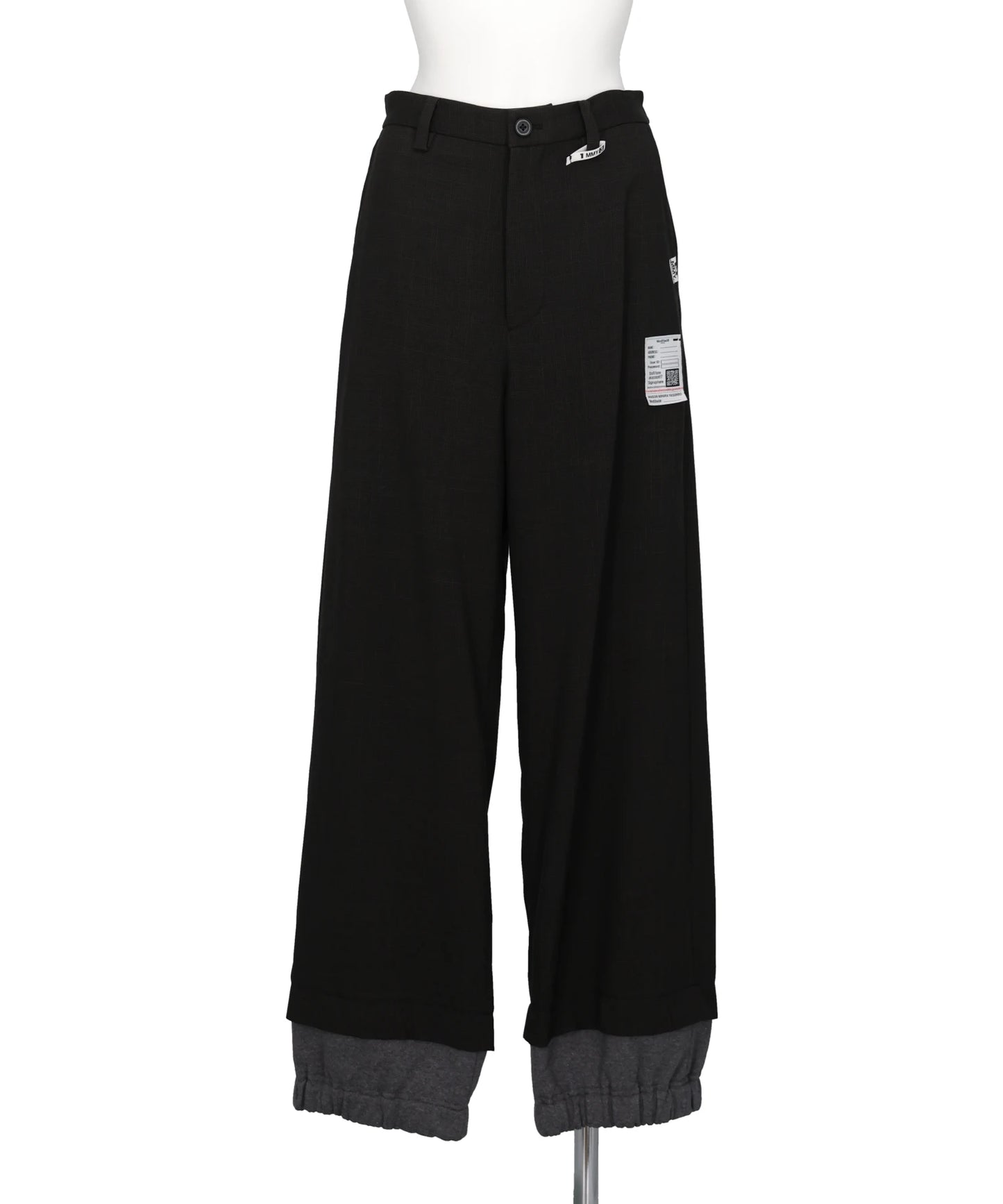 Maison MIHARA YASUHIRO(メゾンミハラヤスヒロ) LAYERED HEM HOUNDSTOOTH PANTS