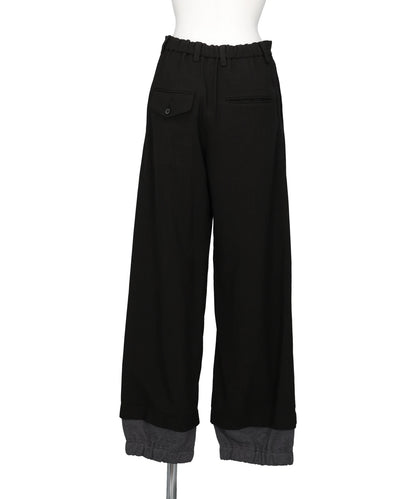 LAYERED HEM HOUNDSTOOTH PANTS