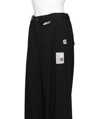LAYERED HEM HOUNDSTOOTH PANTS
