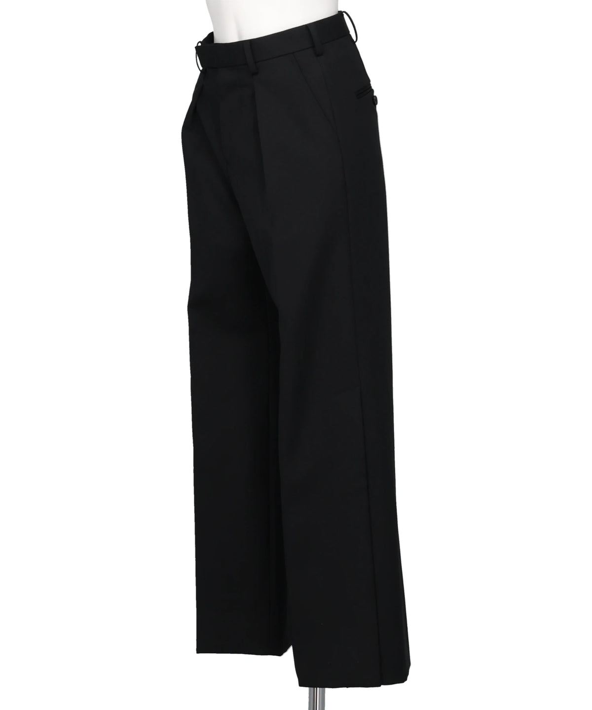 WOOL GABARDINE SLIT TROUSERS