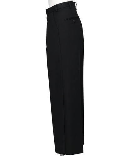 WOOL GABARDINE SLIT TROUSERS