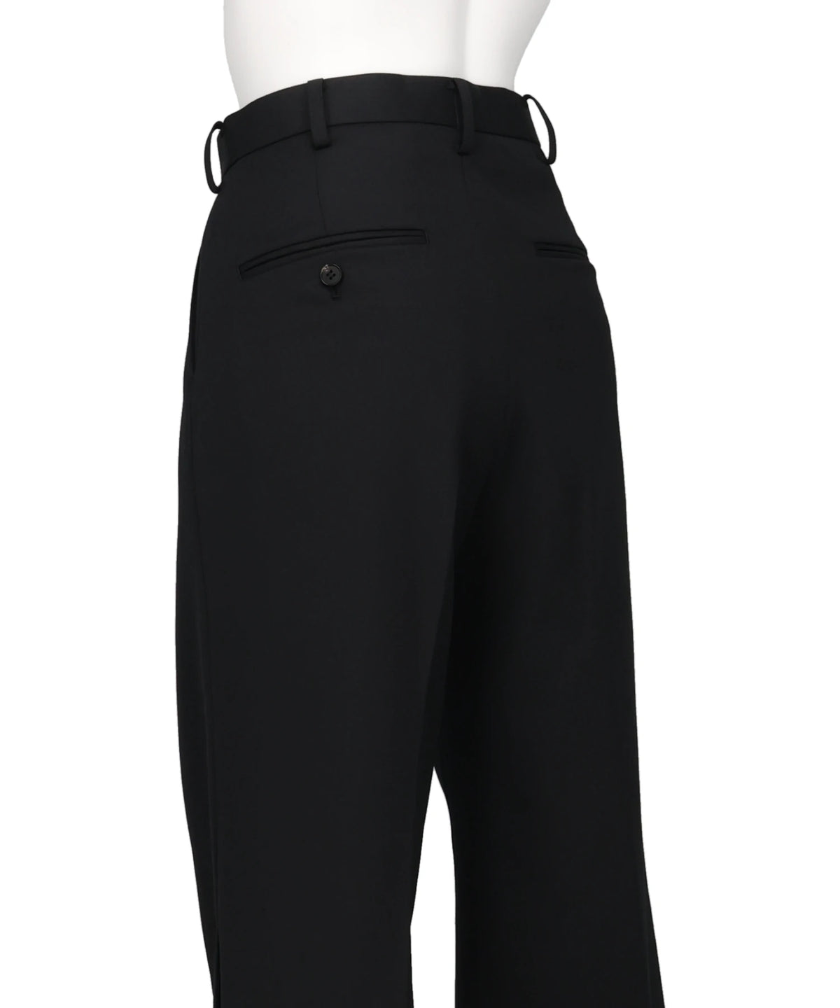 WOOL GABARDINE SLIT TROUSERS