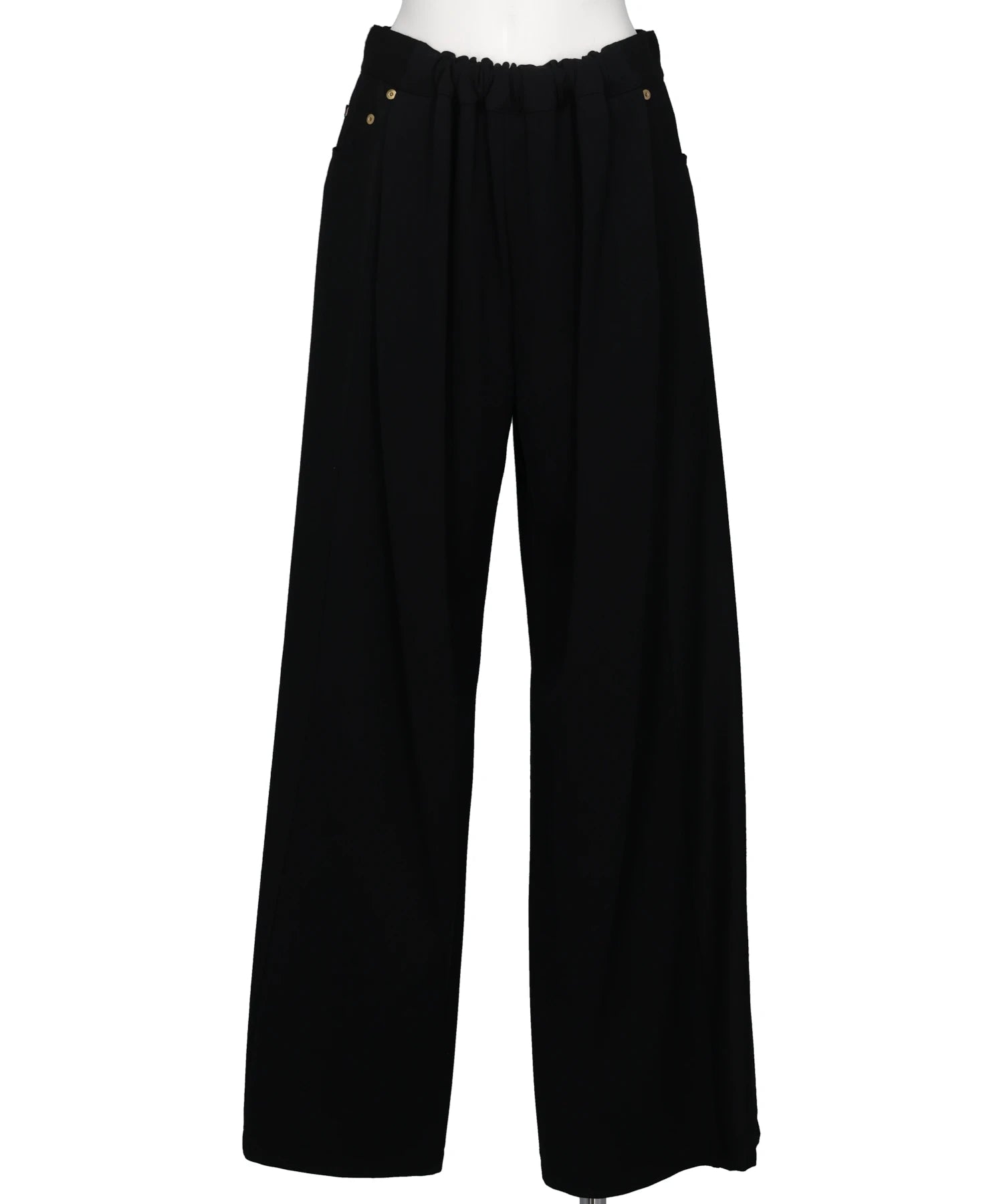AKIKOAOKI FLANNEL COMBI TROUSERS