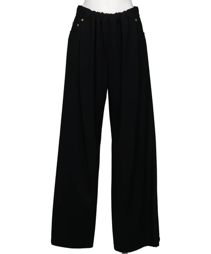 AKIKOAOKI FLANNEL COMBI TROUSERS
