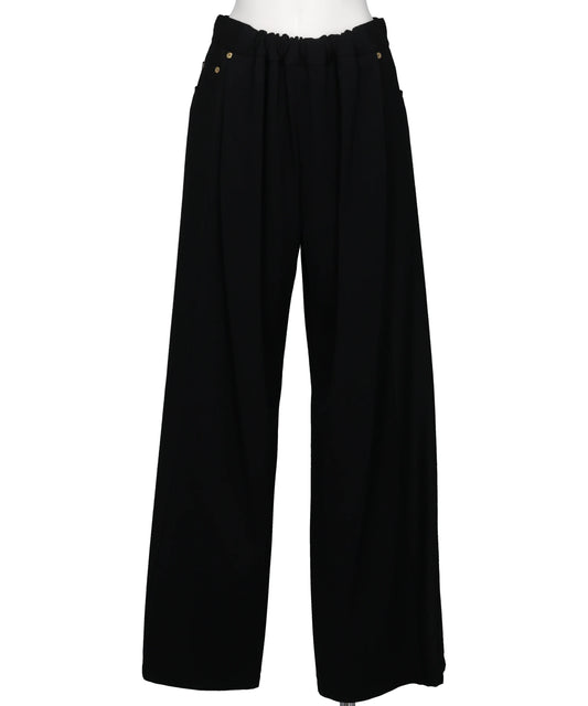 AKIKOAOKI FLANNEL COMBI TROUSERS