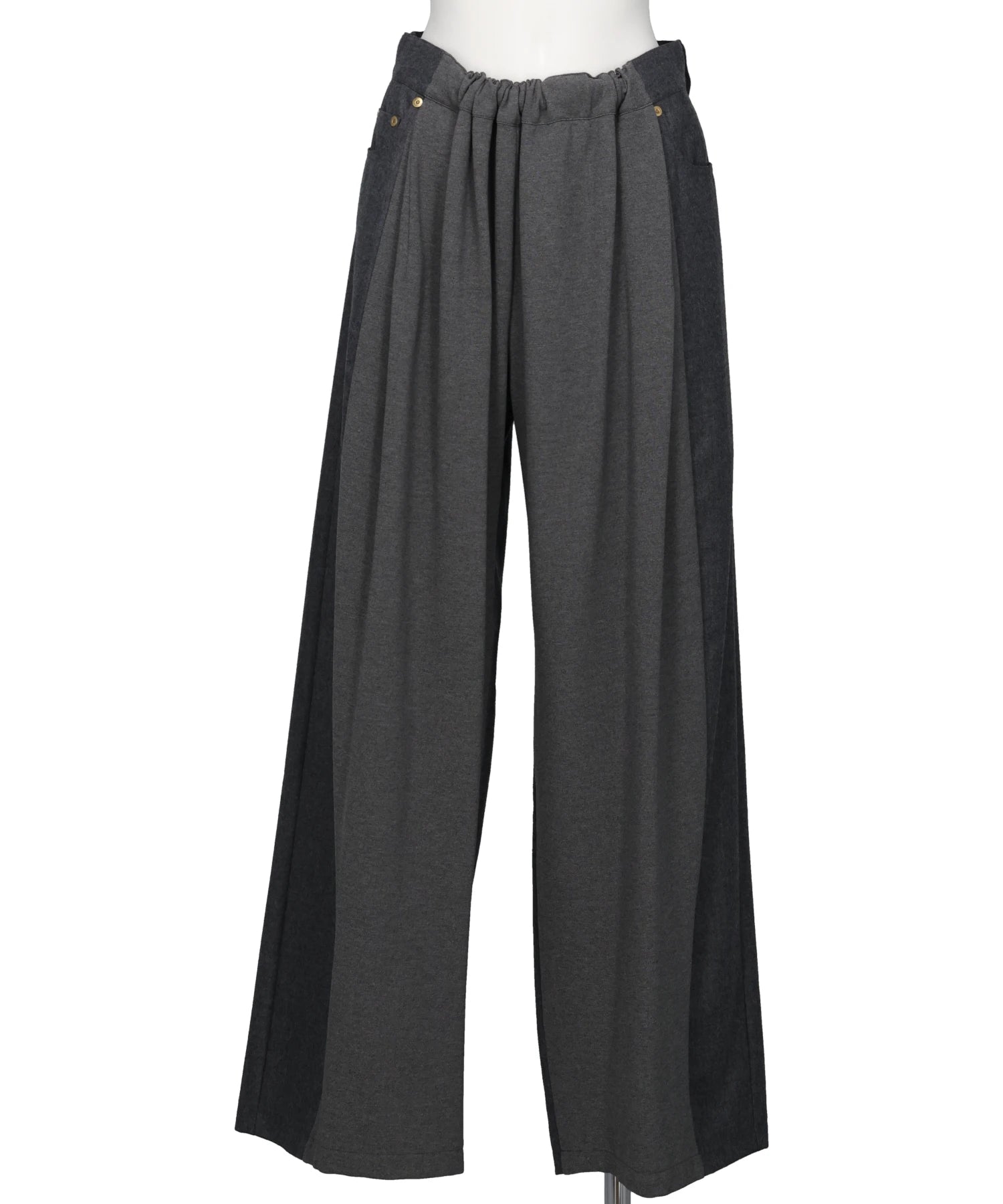 AKIKOAOKI FLANNEL COMBI TROUSERS