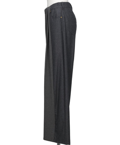 FLANNEL COMBI TROUSERS