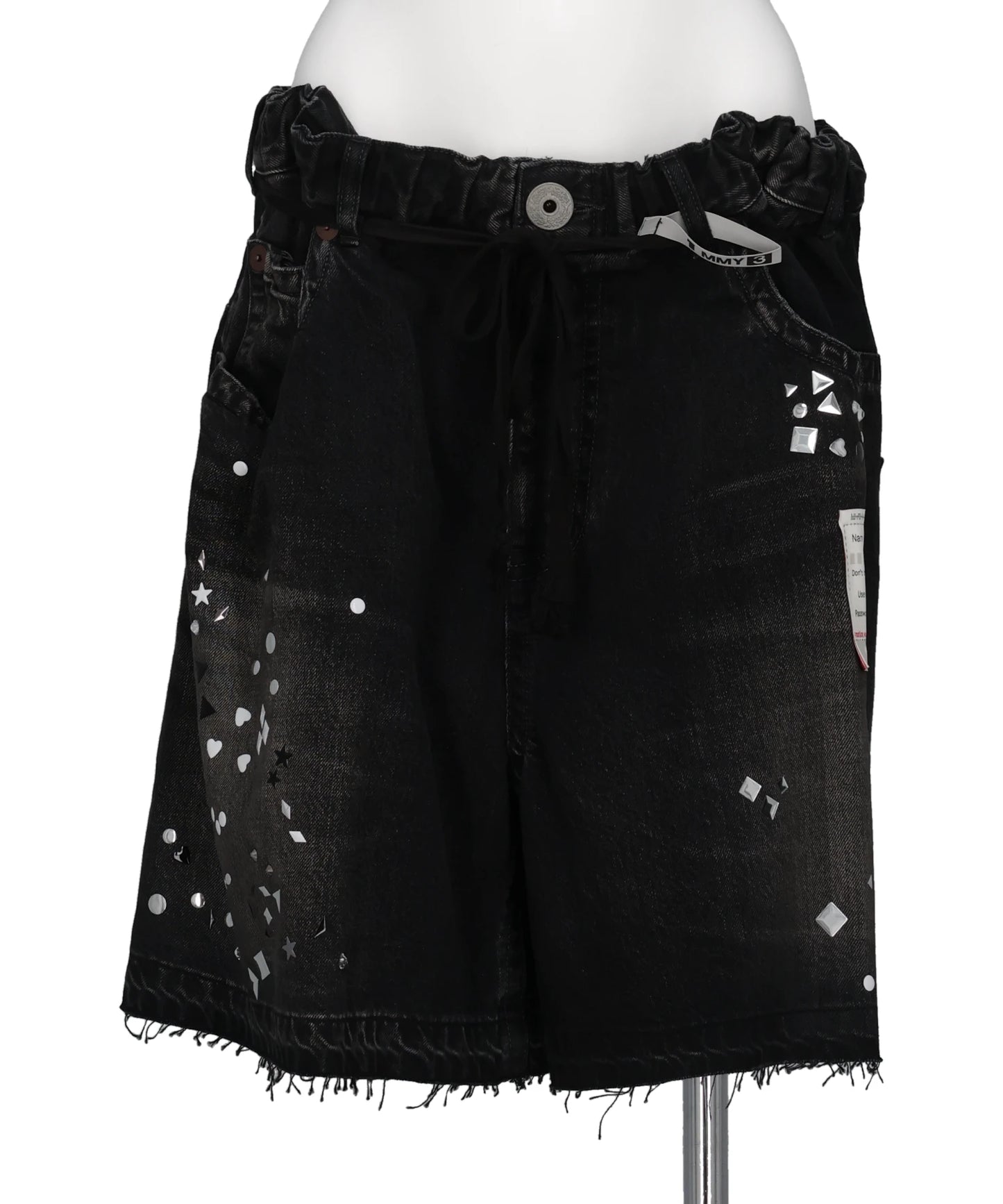 DENIM GATHER SHORTS