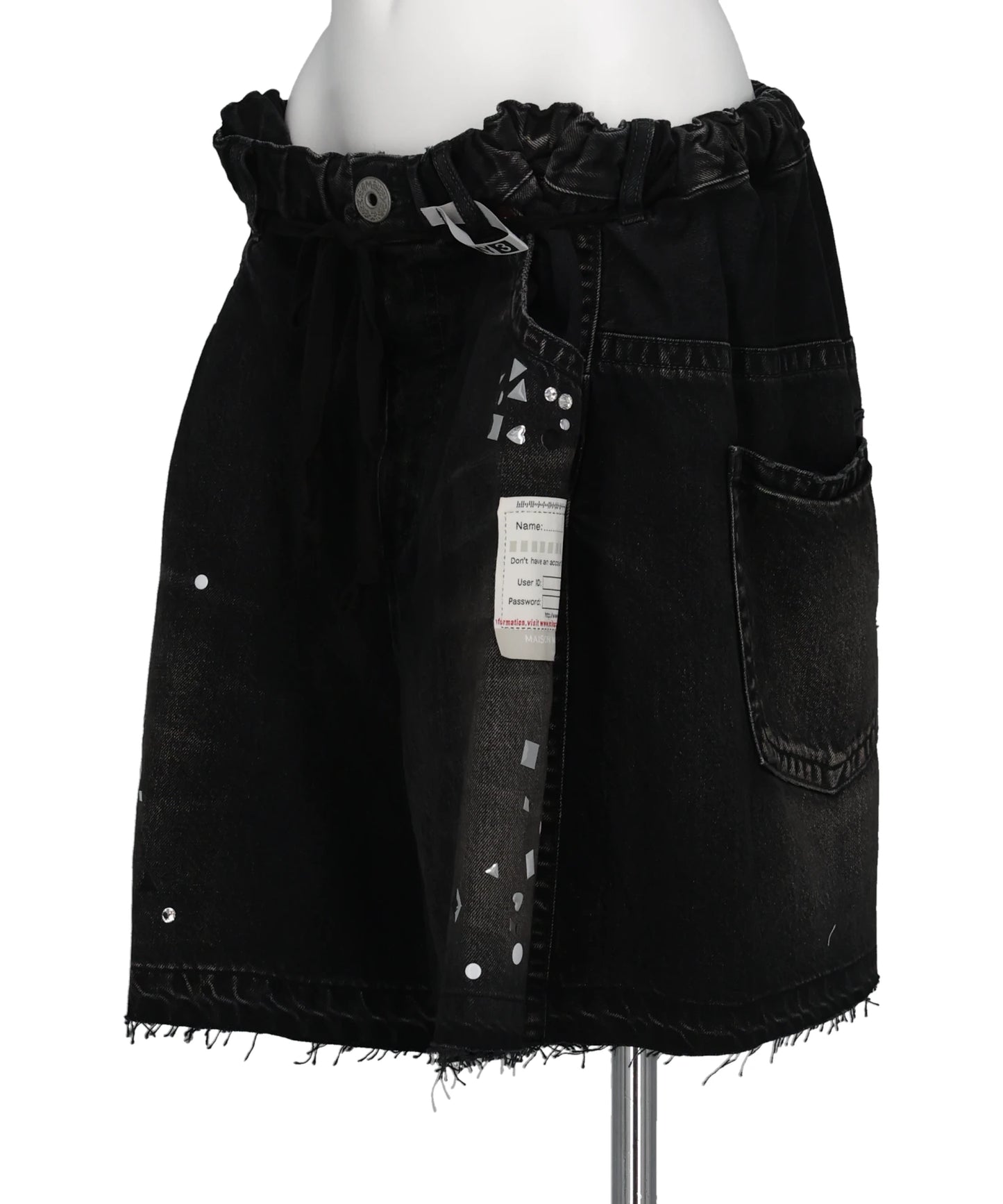 DENIM GATHER SHORTS