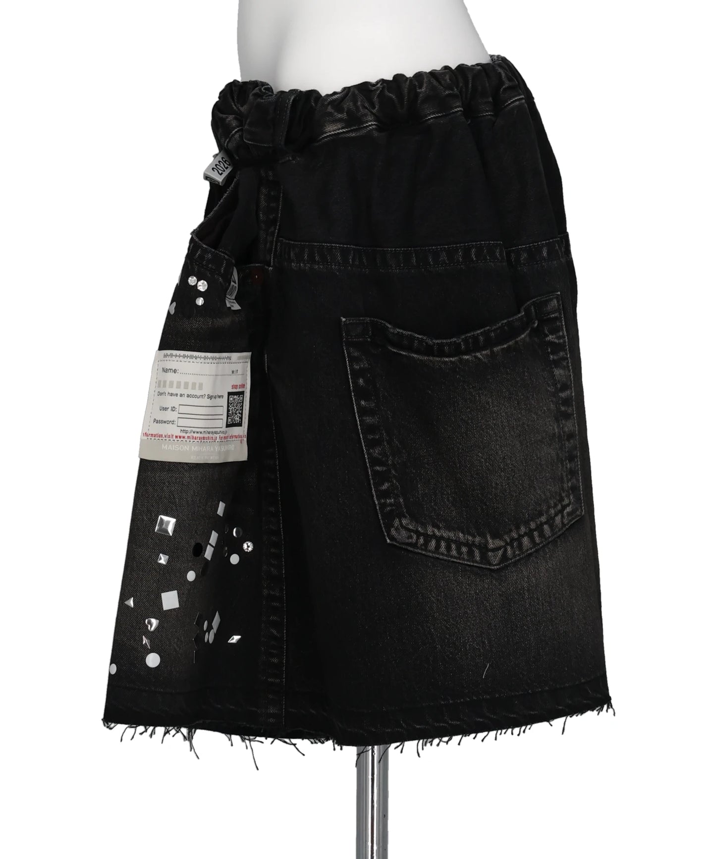 DENIM GATHER SHORTS