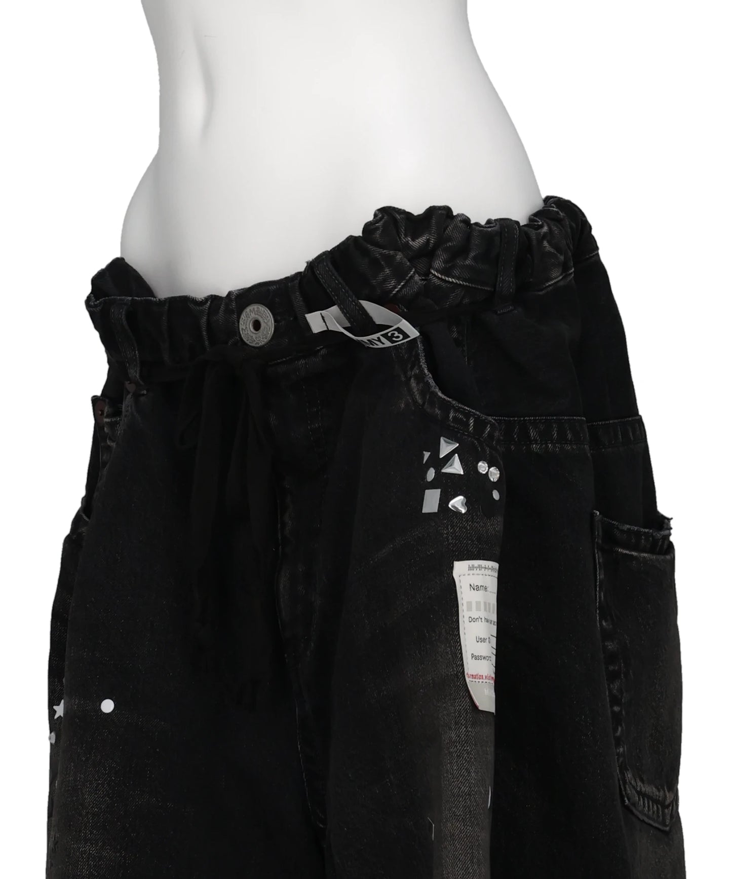 DENIM GATHER SHORTS