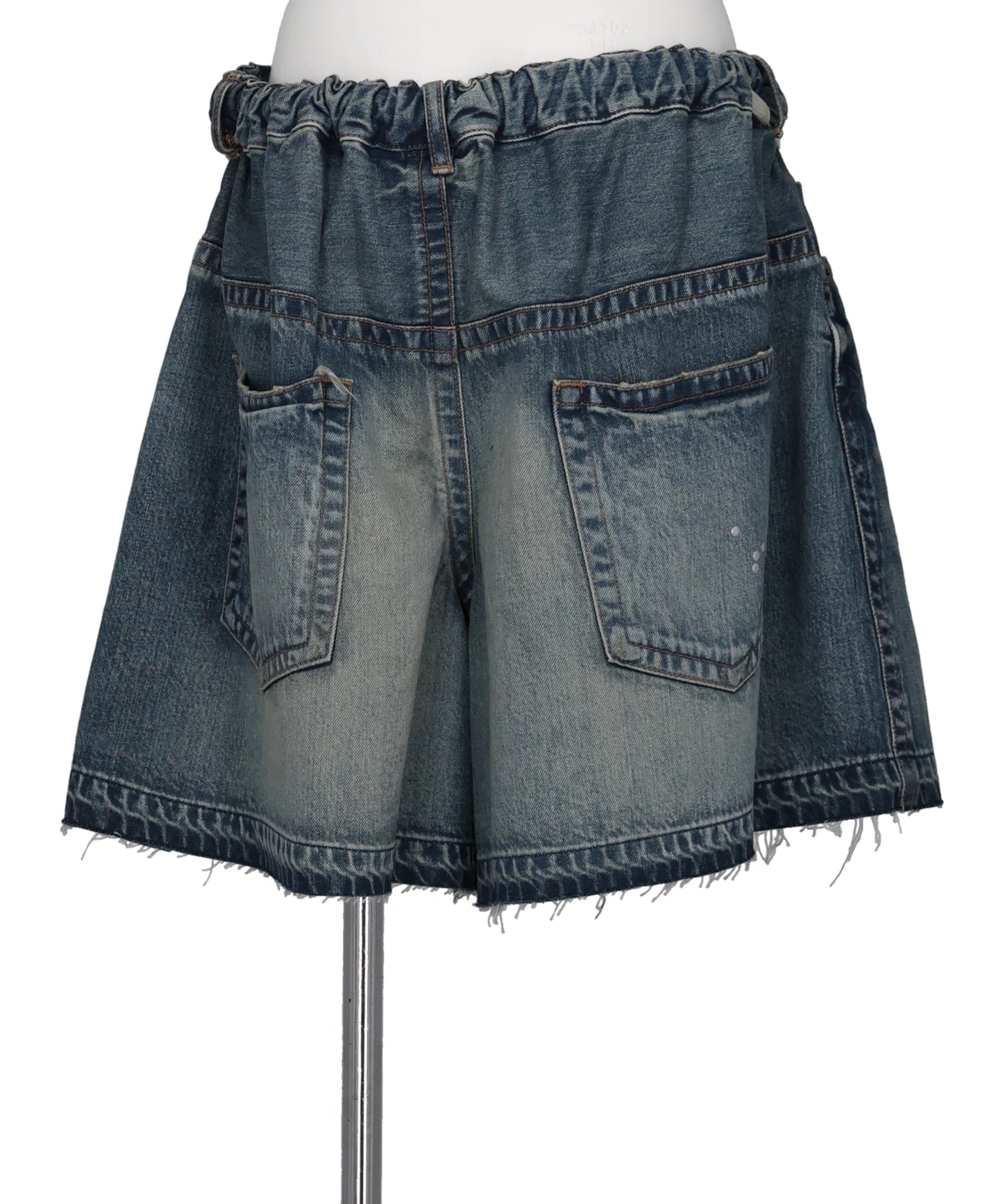 DENIM GATHER SHORTS