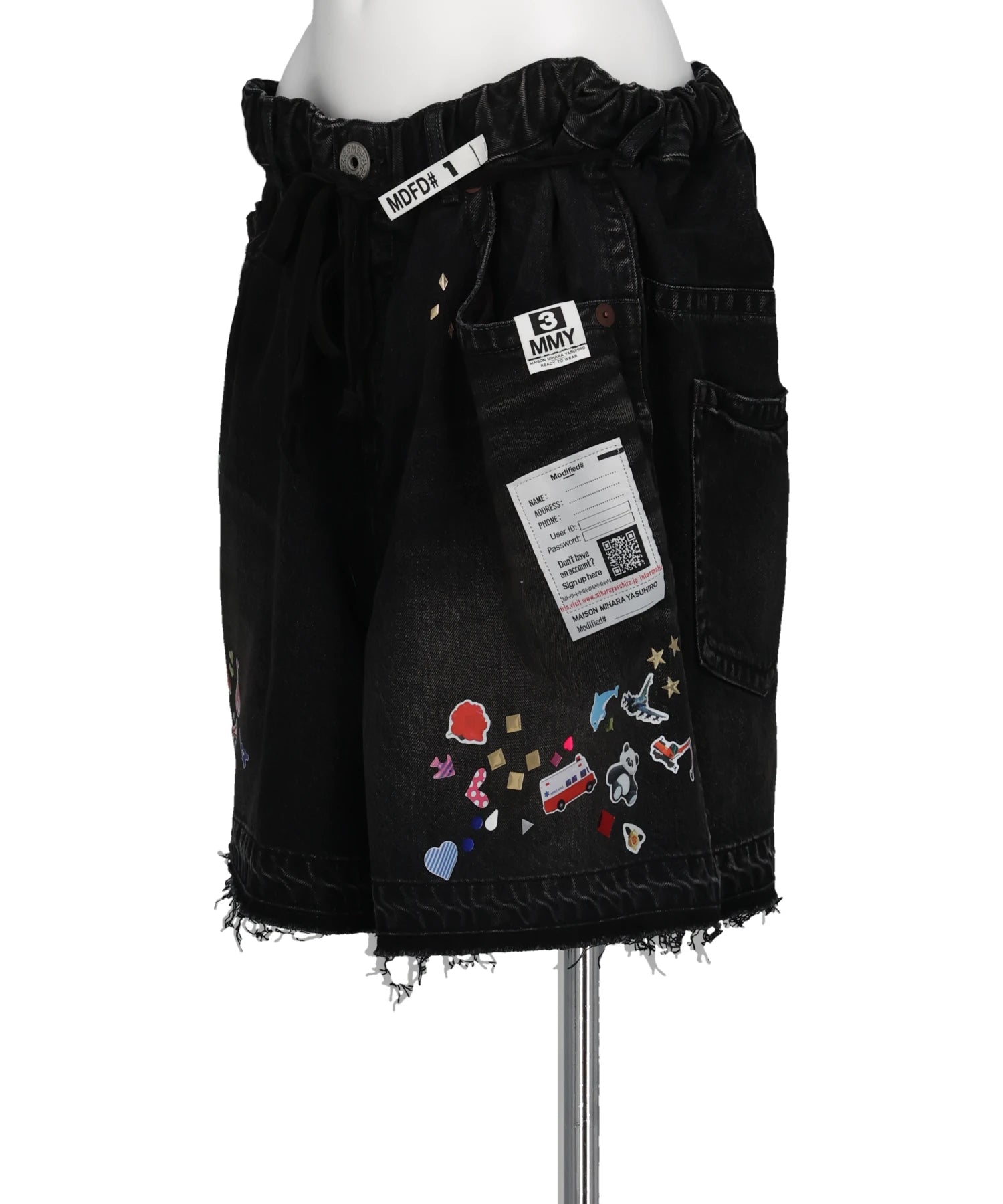 MIKIMOTOCOSMETICS 非売品 Maison MIHARA YASUHIRO(メゾンミハラヤスヒロ) DENIM GATHER SHORTS w