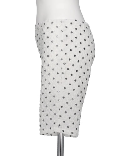 POLKA DOT PRINT CYCLING SHORTS