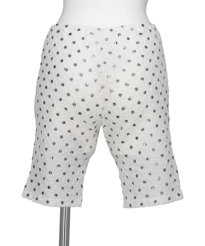 POLKA DOT PRINT CYCLING SHORTS
