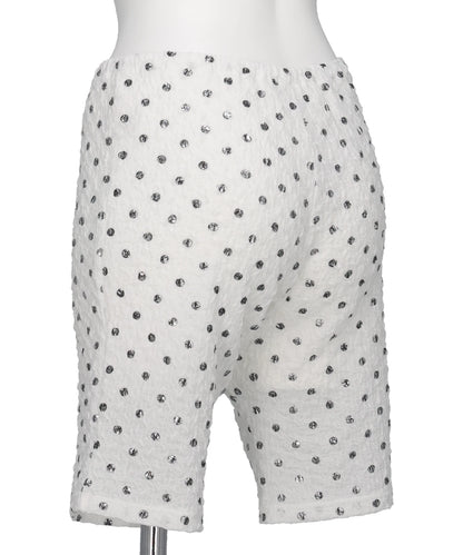 POLKA DOT PRINT CYCLING SHORTS