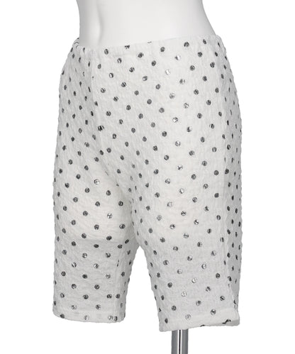 POLKA DOT PRINT CYCLING SHORTS