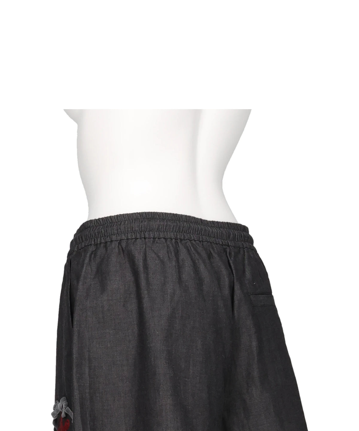 CHERRY TAPE RIBBON HALF PANTS