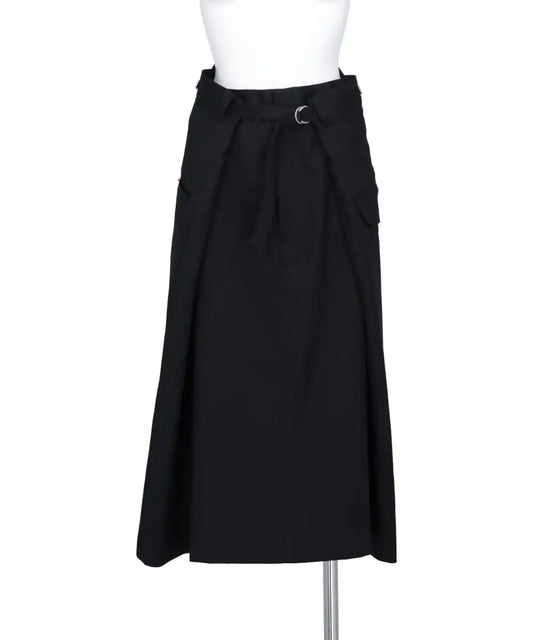 WRAP WOOL SKIRT