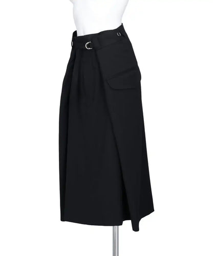 WRAP WOOL SKIRT