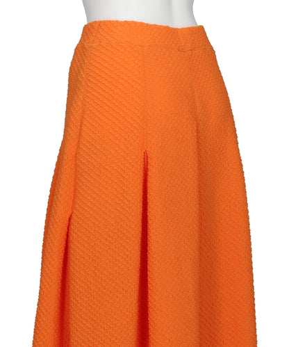 SHIRRING JERSEY JACQUARD FLARE SKIRT