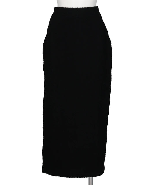 SHIRRING JERSEY JACQUARD PENCIL SKIRT